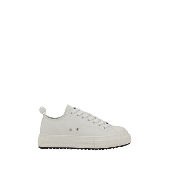 White leather Dsquared² Berlin Sneakers displayed on a neutral background