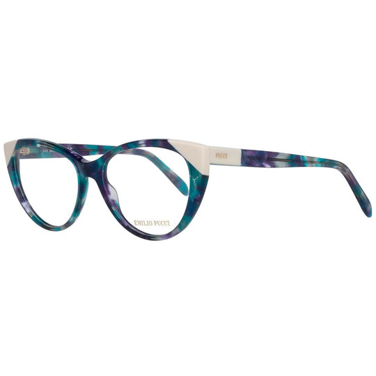 Patterned cat-eye eyeglasses from Emilio Pucci Multicolor Women Optical Frames