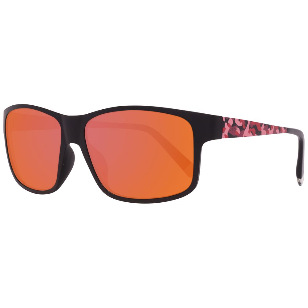 Esprit Black Resin Sunglasses featuring black frame and orange lenses for a stylish look