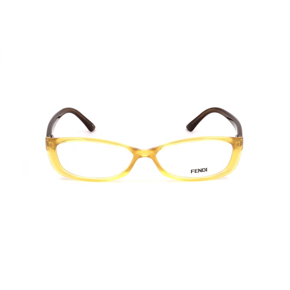 Fendi Bicolor Plastic Frames featuring stylish yellow frames and a comfortable lens bridge temple