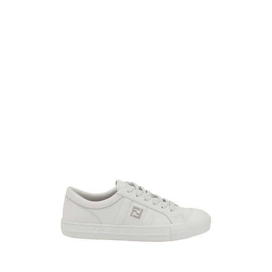 White leather Fendi Domino Sneakers with stylish design and trendy appeal