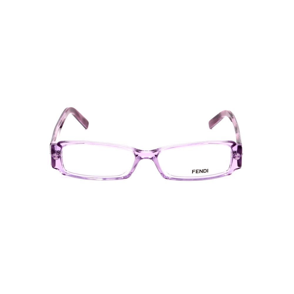 Rectangular Lavender Fendi Eyeglasses with Purple Plastic Frames and Lens Bridge Temple