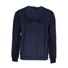 Blue Cotton Blend Hooded Sweatshirt