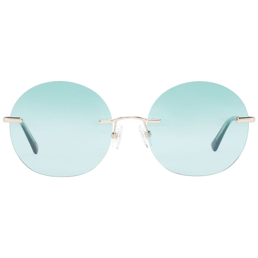 Light blue rimless sunglasses from Gant Gold Women collection for stylish looks