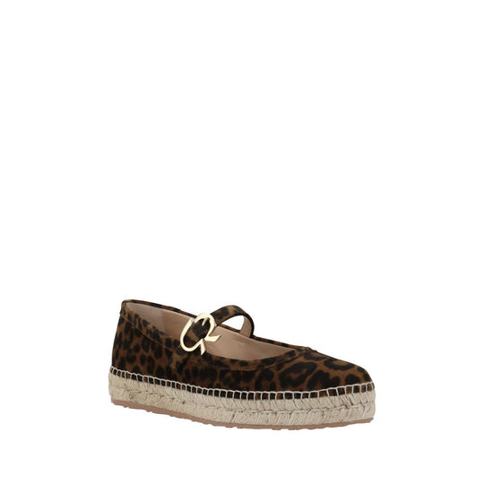 Leopard print Gianvito Rossi Elda Espadrilles flat shoe for stylish comfort