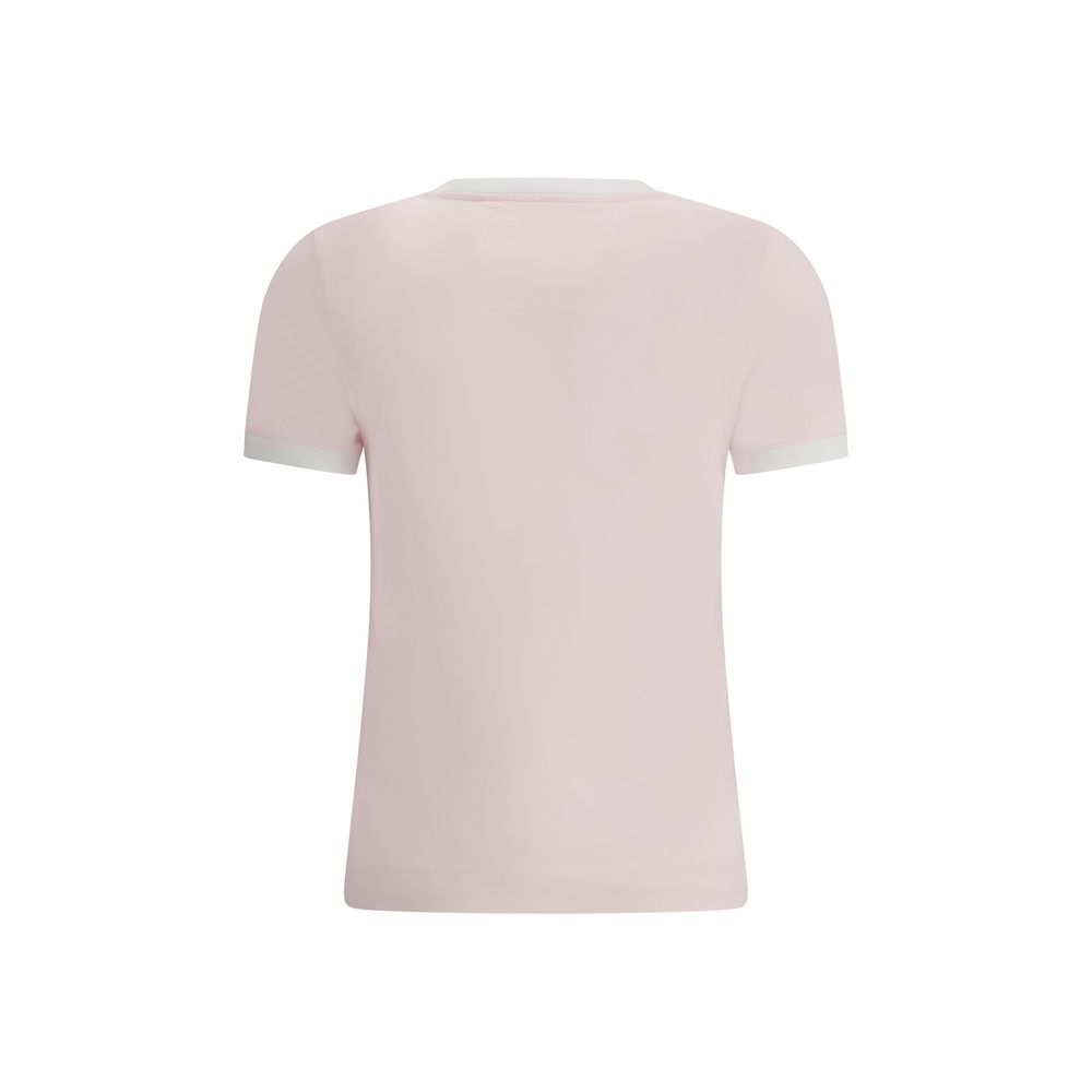 Pale pink Givenchy Ringer T-Shirt with stylish white trim for a chic look