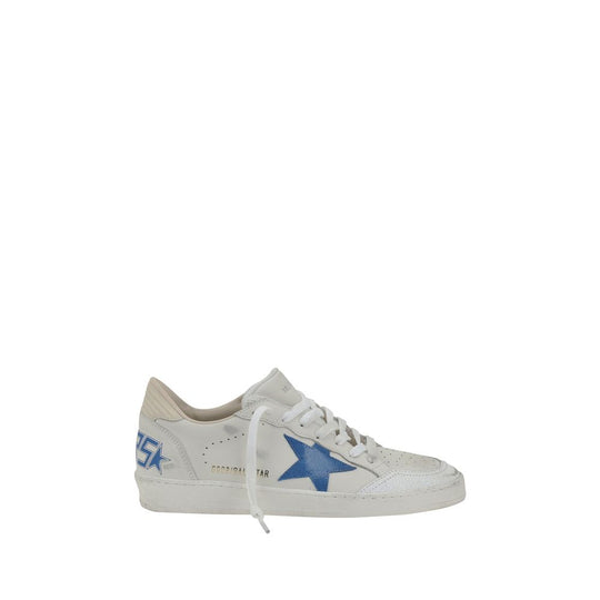 White leather sneaker with blue star from Golden Goose Ball Star collection