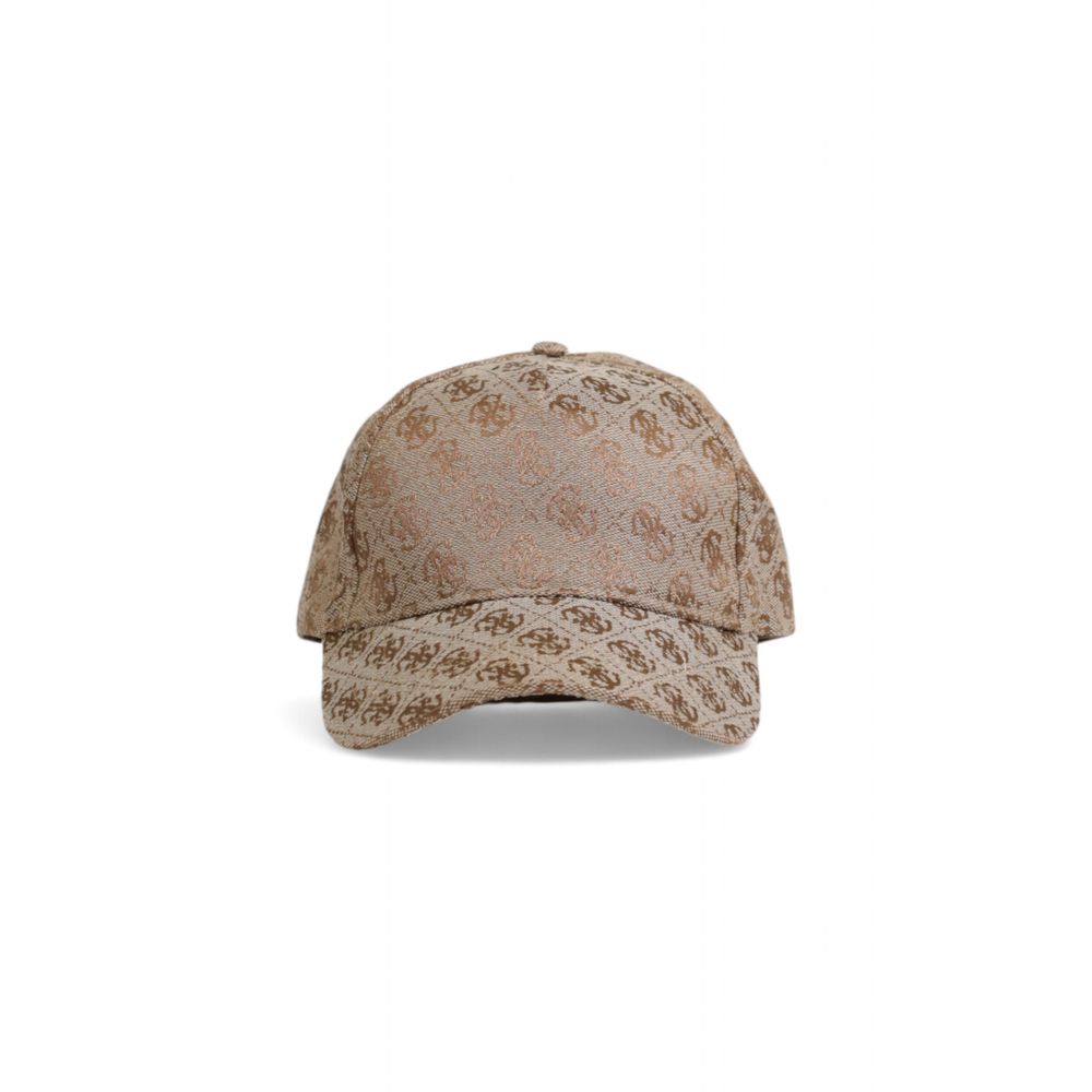 Beige patterned baseball cap from Guess Beige Polyester Hat collection