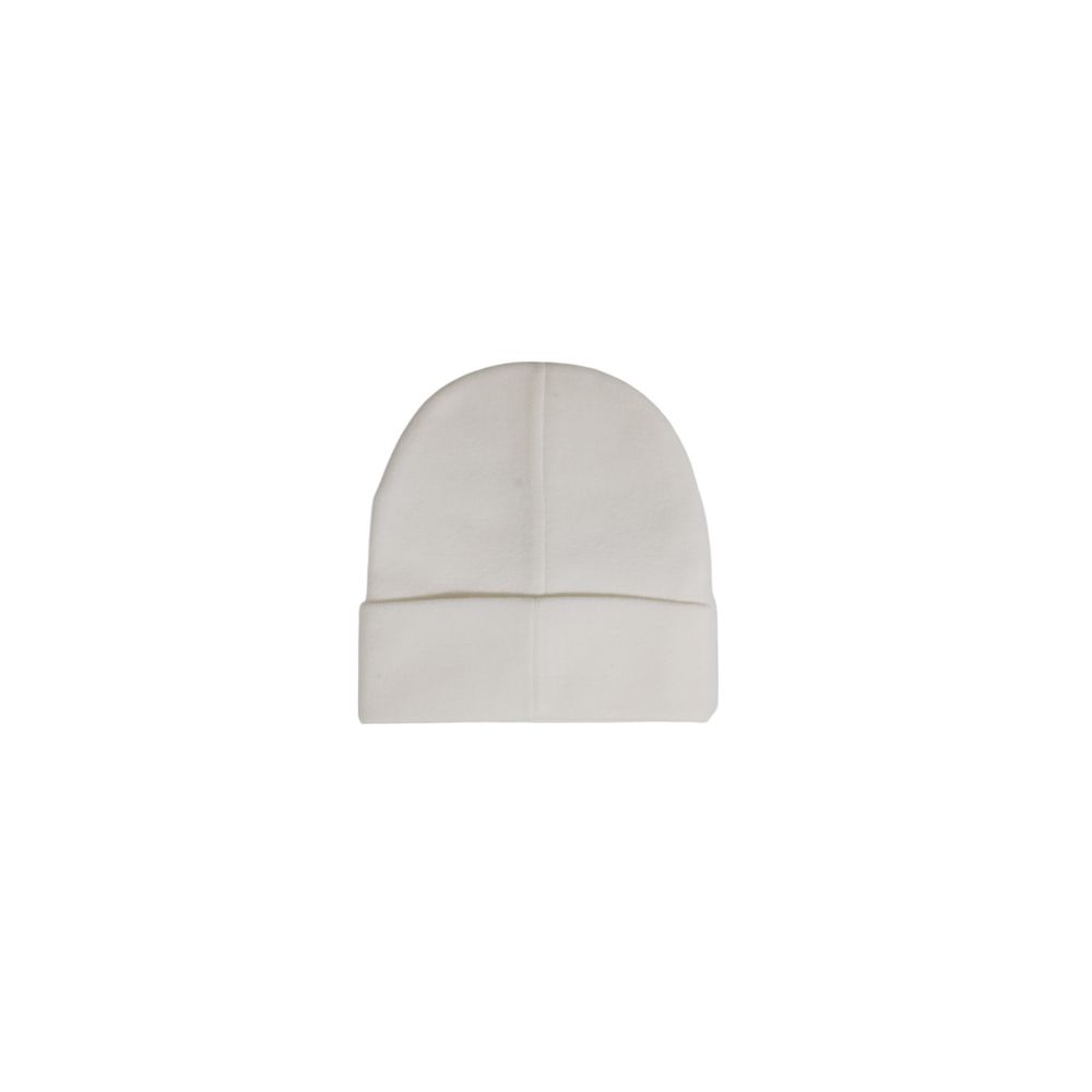 White knit beanie from Guess Cream Acrylic Hat collection for stylish warmth