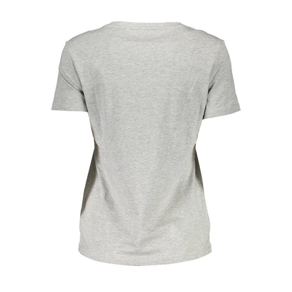 Guess Jeans Gray Cotton Women T-Shirt - ACCEXO