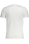 Elegant V-Neck Slim White Tee