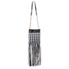 Black And White Leather Handbag