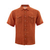 Gran Sasso Elegant Linen Brown Shirt for Men