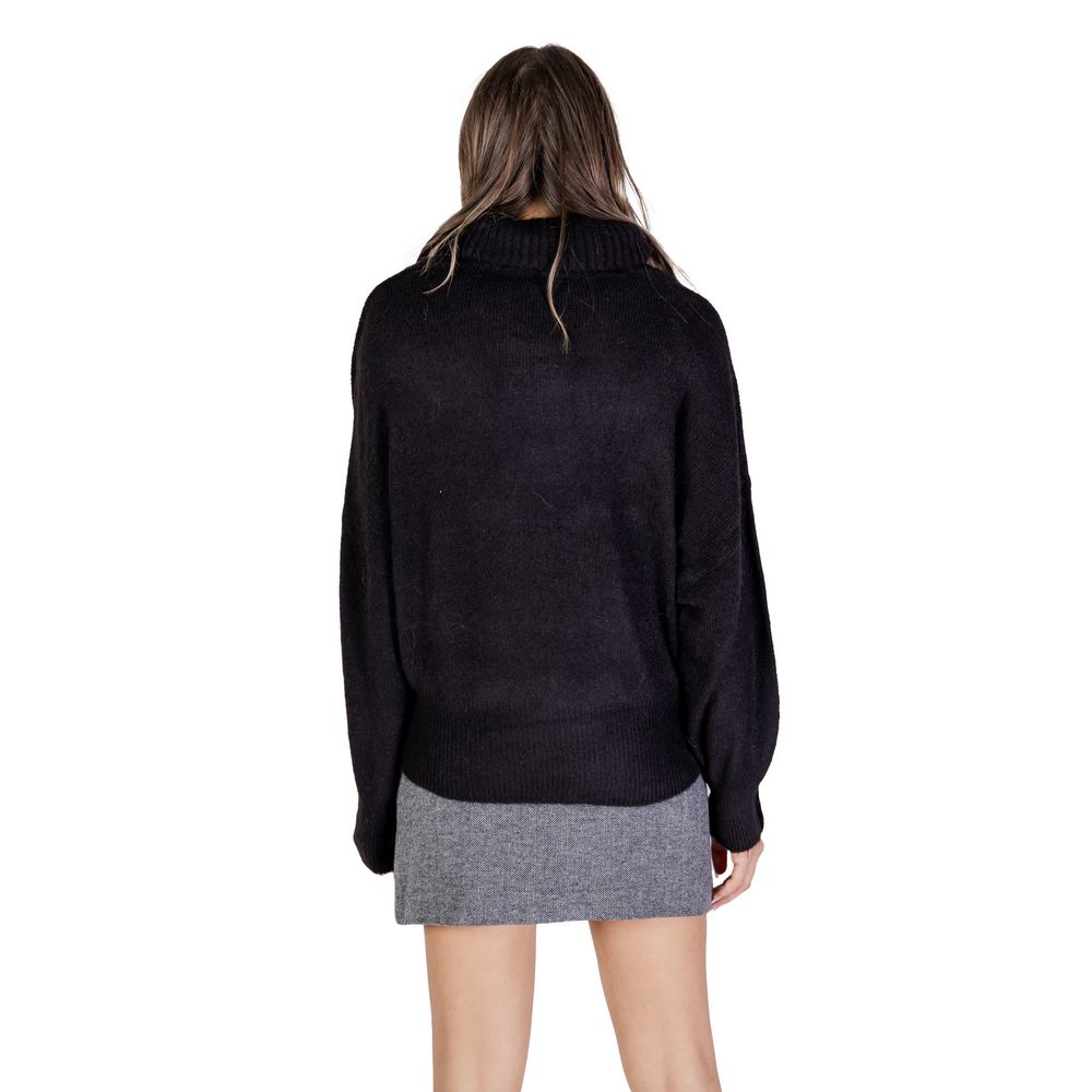 ICHI Black Acrylic Sweater - IT38|XS