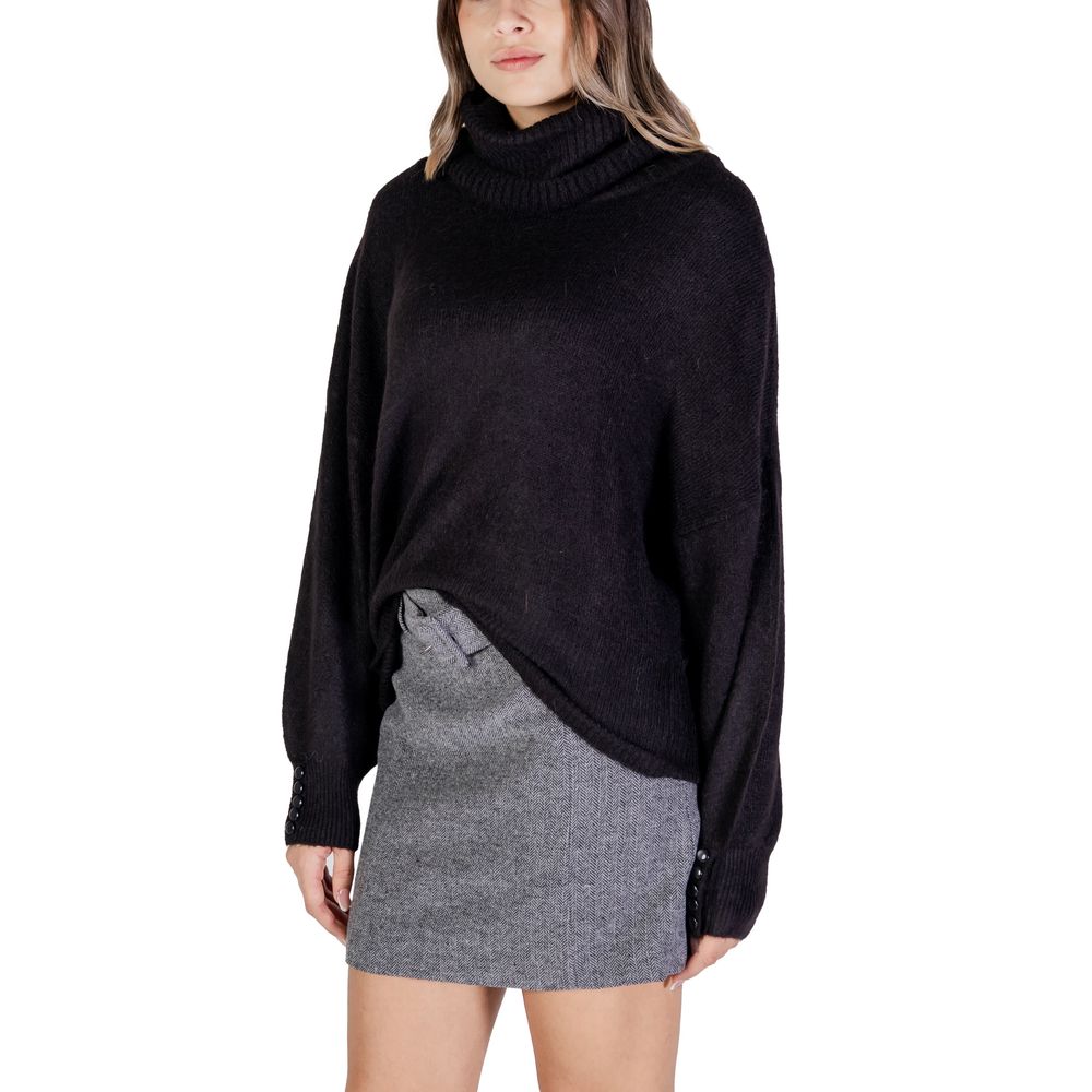 ICHI Black Acrylic Sweater - IT38|XS