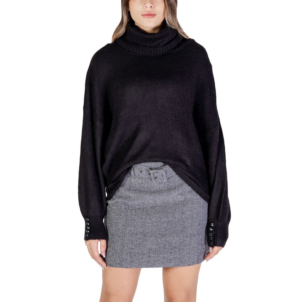 ICHI Black Acrylic Sweater - IT38|XS