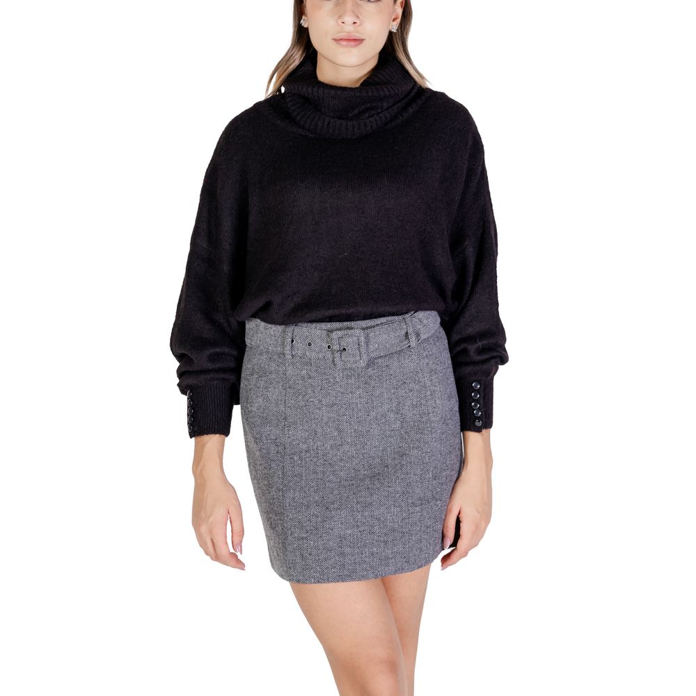 ICHI Black Acrylic Sweater - IT38|XS