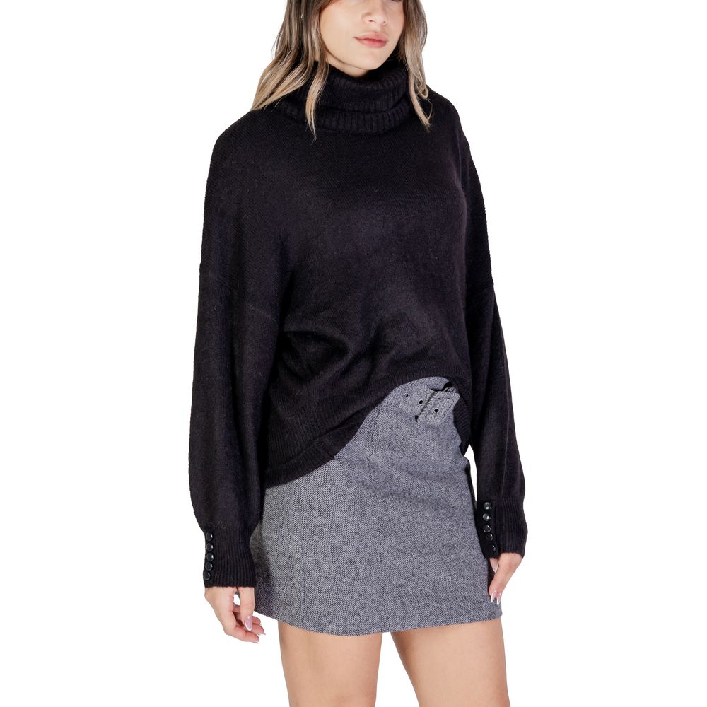 ICHI Black Acrylic Sweater - IT38|XS