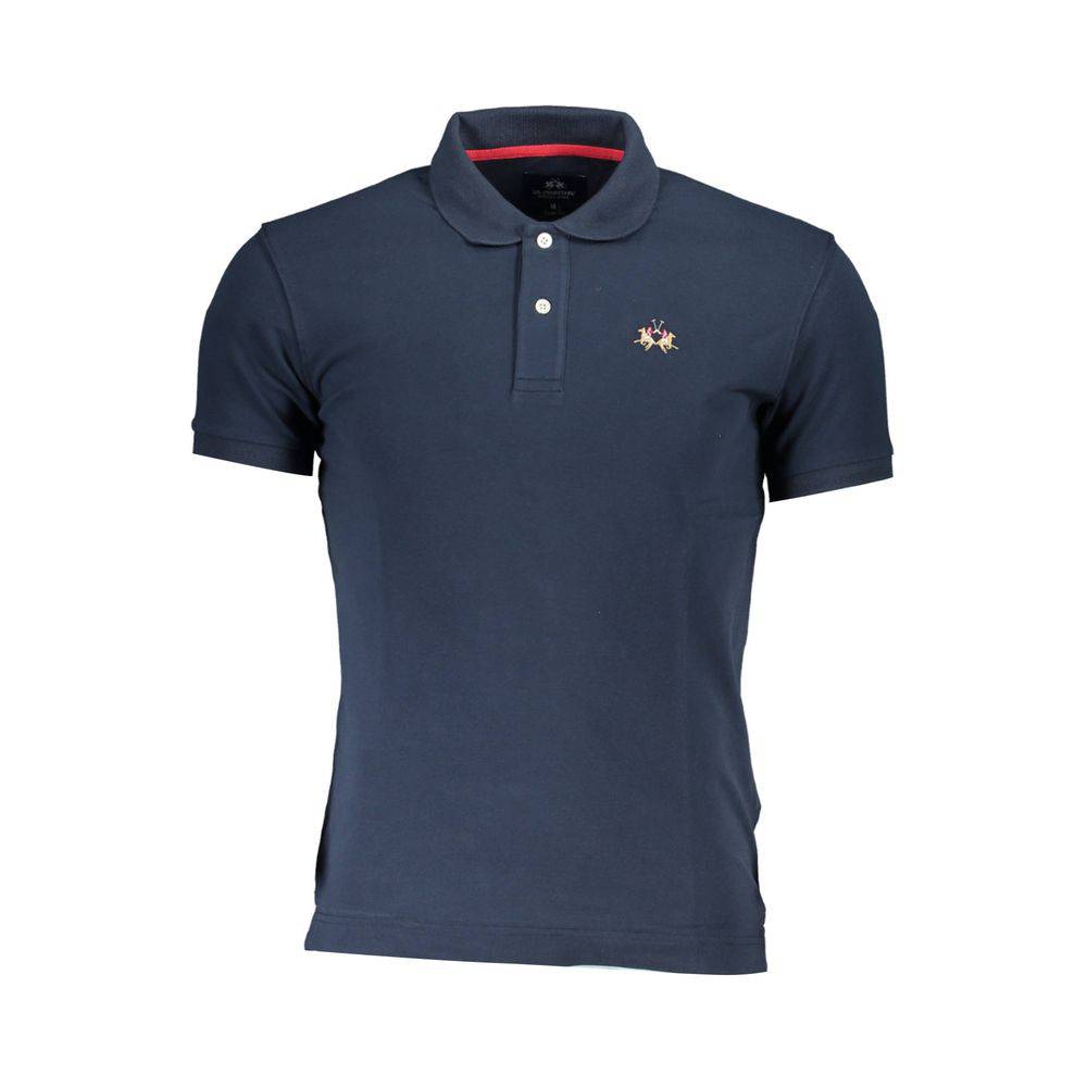 Navy blue La Martina Cotton Men Polo Shirt for stylish casual wear