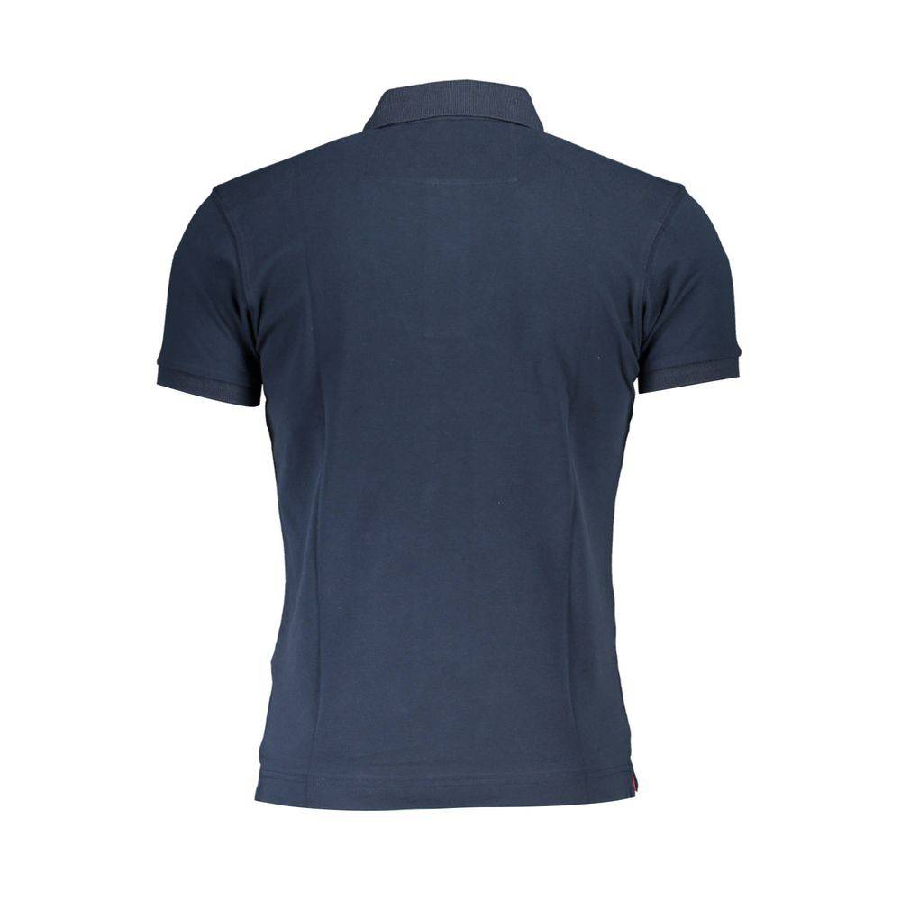 Navy Blue La Martina Cotton Men’s Polo Shirt for stylish casualwear