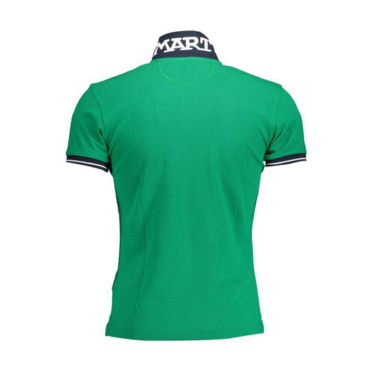 La Martina Green Cotton Men Polo Shirt in stylish green color for casual wear