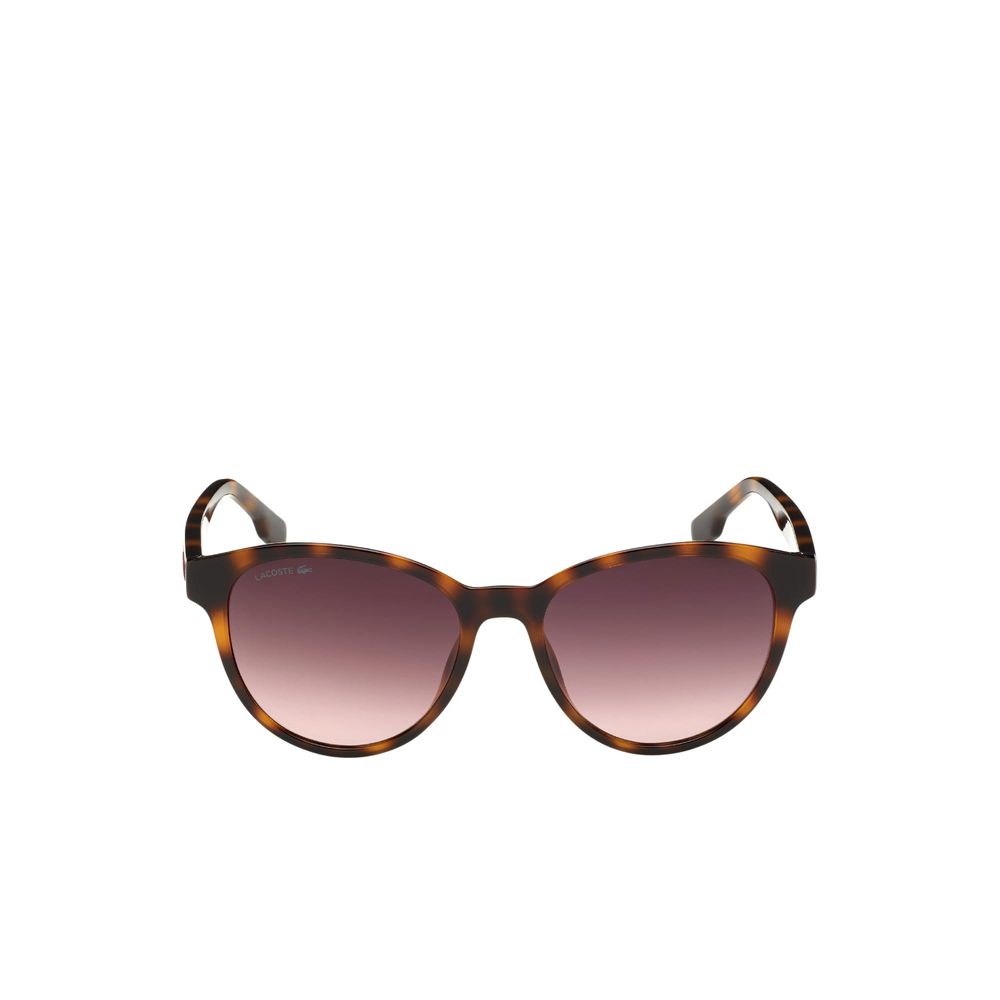 Lacoste Brown Injected Sunglasses featuring tortoiseshell design and gradient lenses