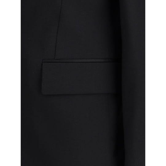 Black Lardini Blazer with pocket for a refined and stylish look