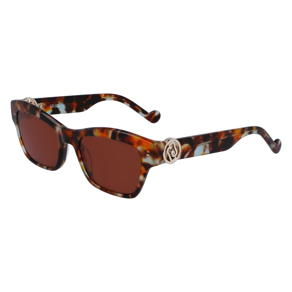 Liu Jo brown acetate sunglasses in tortoiseshell with stylish brown lenses