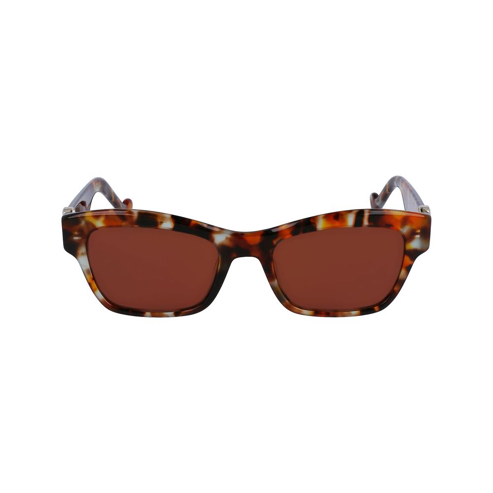 Liu Jo Brown Acetate Sunglasses featuring tortoiseshell frames and brown lenses