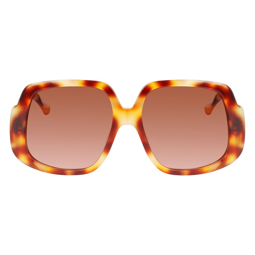 Oversized tortoiseshell sunglasses from Longchamp Brown Acetate collection