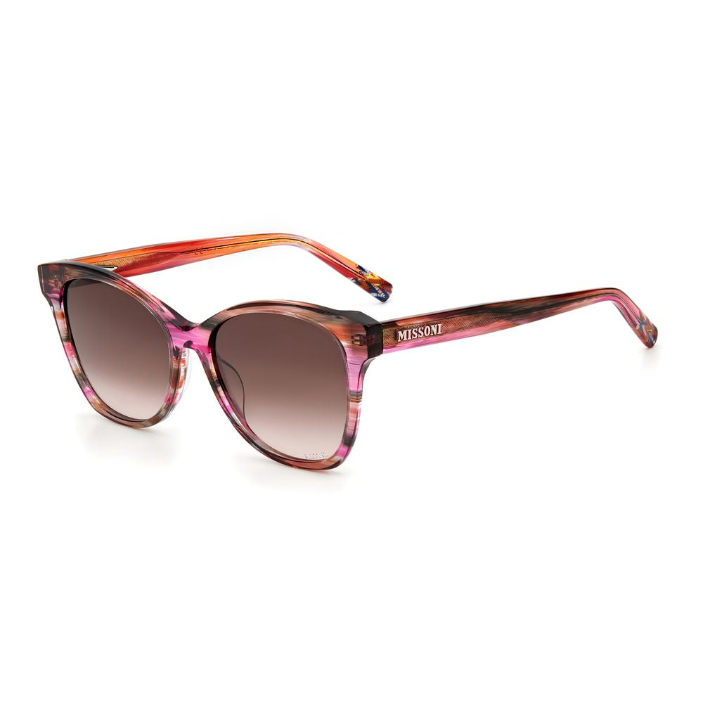 Missoni Multicolor Acetate Sunglasses featuring patterned frames and gradient lenses