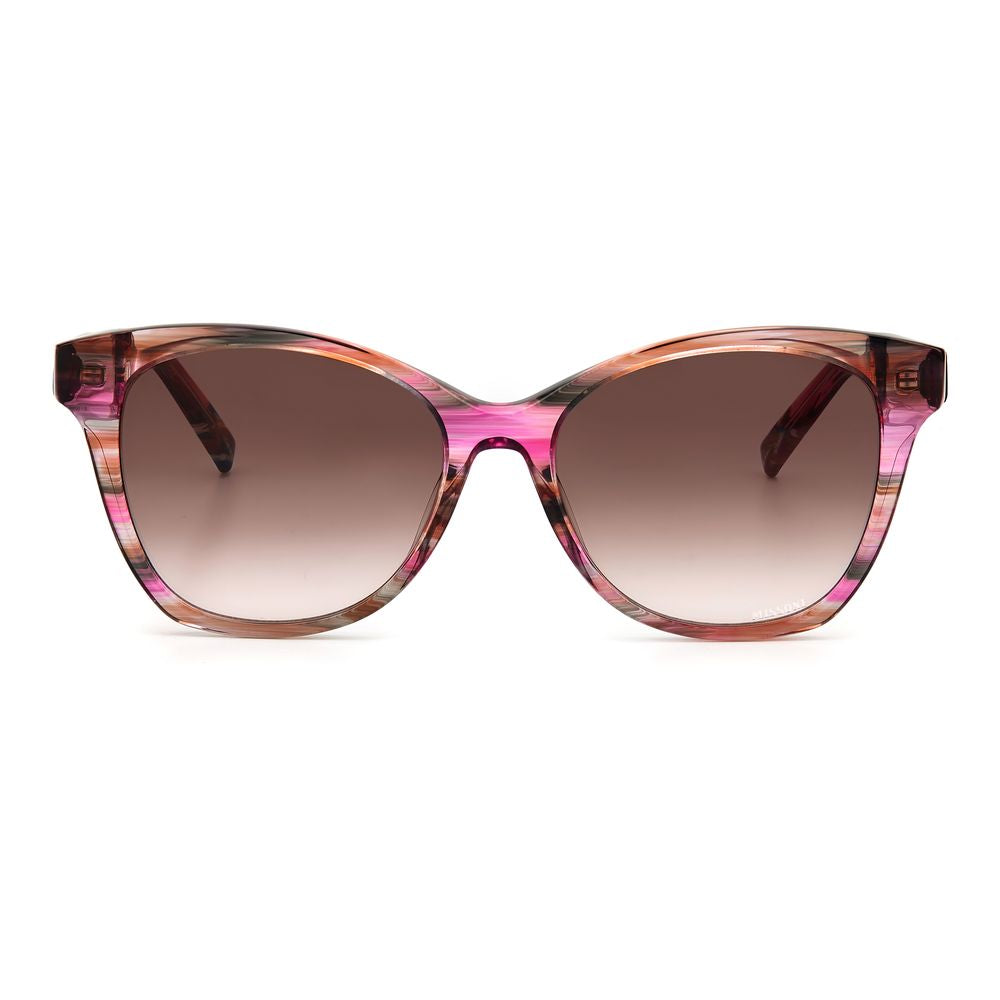 Pink and brown gradient sunglasses from Missoni Multicolor Acetate collection