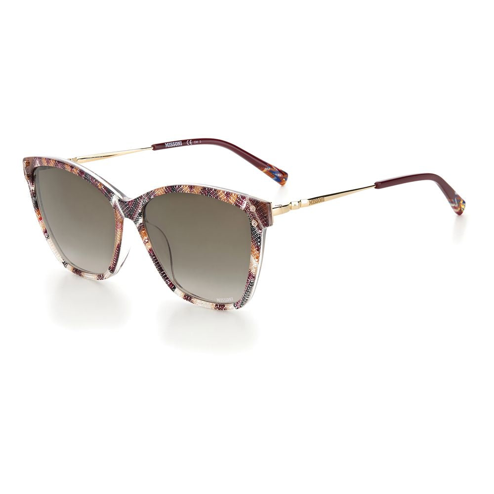 Missoni Multicolor Eco PMMA Sunglasses with patterned frame and gradient lenses