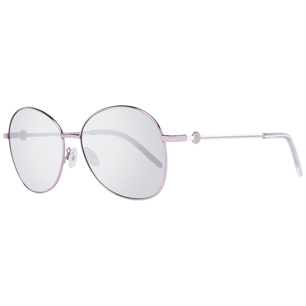 Round silver-framed sunglasses from the Missoni Rose Gold Women collection