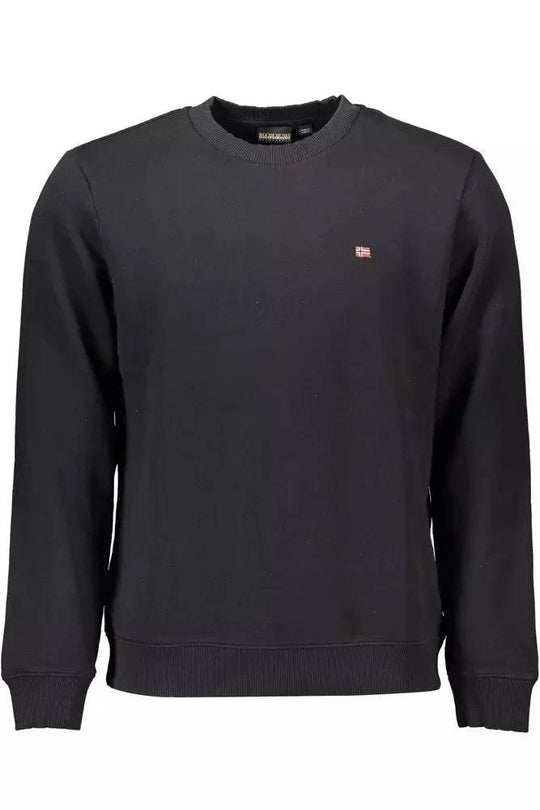 Napapijri Black Cotton Men Sweater - ACCEXO