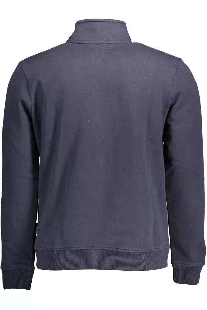 Napapijri Blue Cotton Men Sweater - ACCEXO