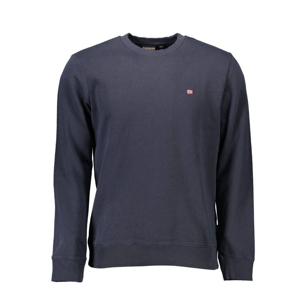 Napapijri Blue Cotton Men Sweater - ACCEXO