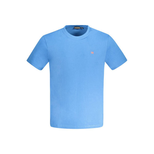 Napapijri Blue Cotton Men T-Shirt