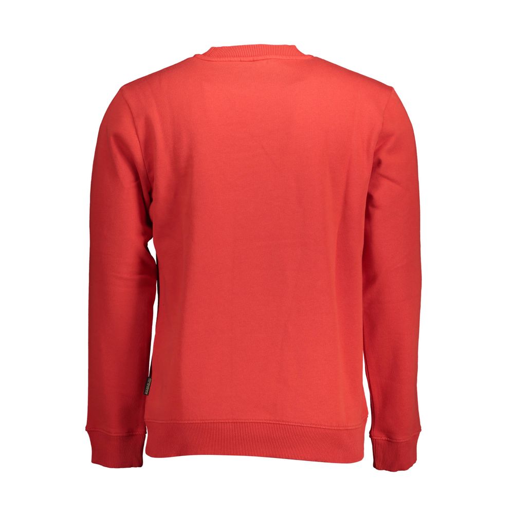 Napapijri Red Cotton Men Sweater