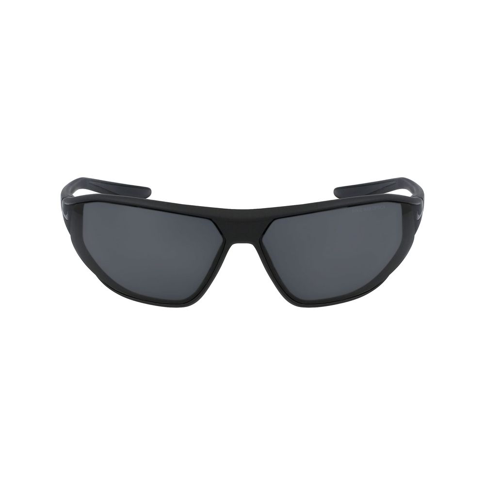 Nike Black Injected Sunglasses showcasing sleek black design and comfortable lens bridge temple