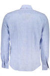 Elegant Light Blue Linen Shirt