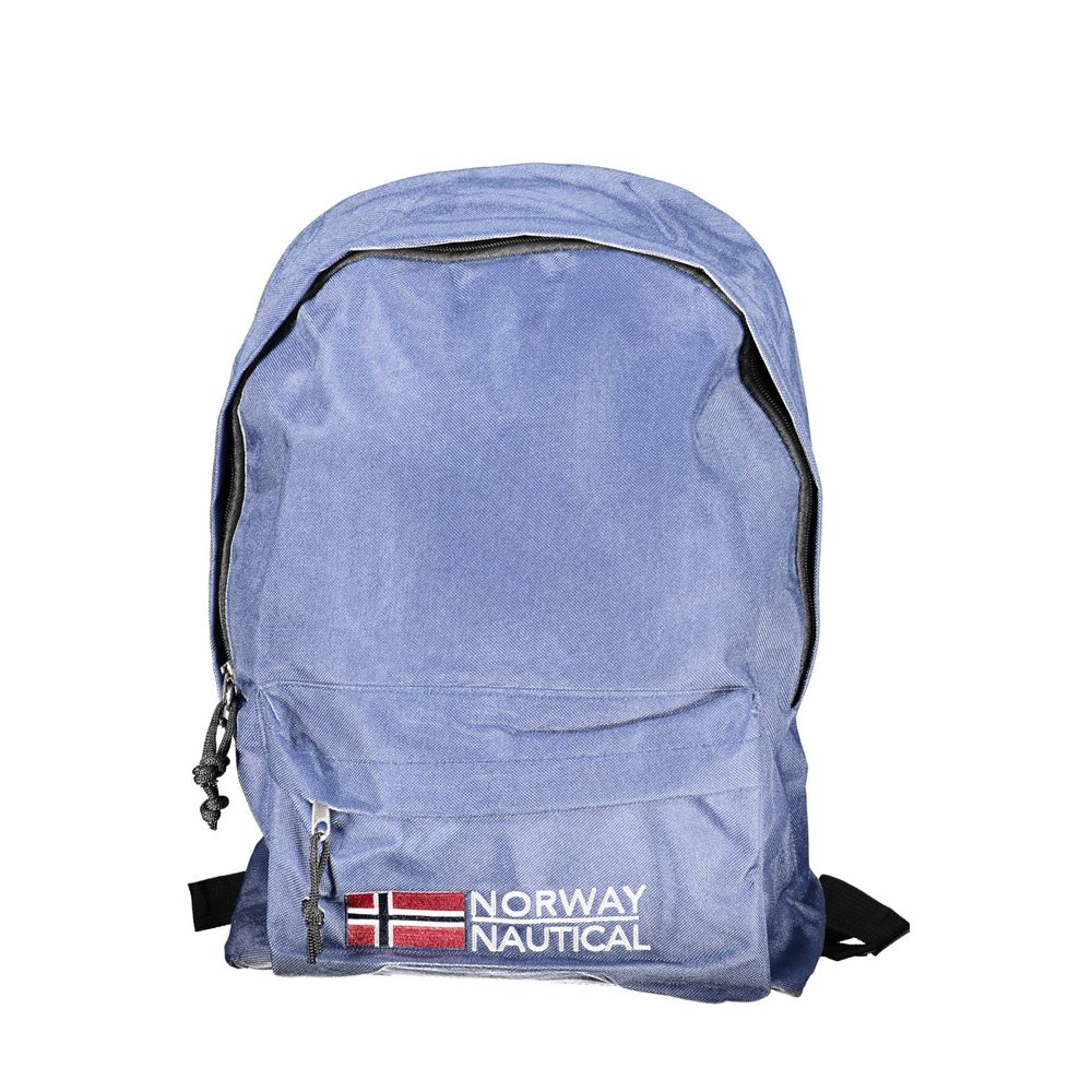 Blue polyester backpack, Norway 1963 model, perfect for outdoor adventures and travel