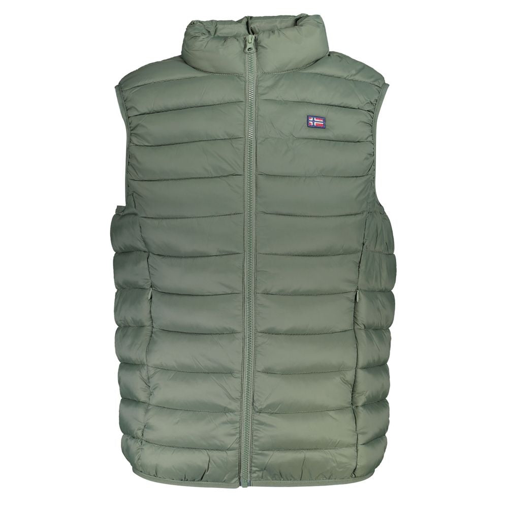 Olive green puffer vest from Norway 1963 Sleek Sleeveless Green Mens Jacket collection