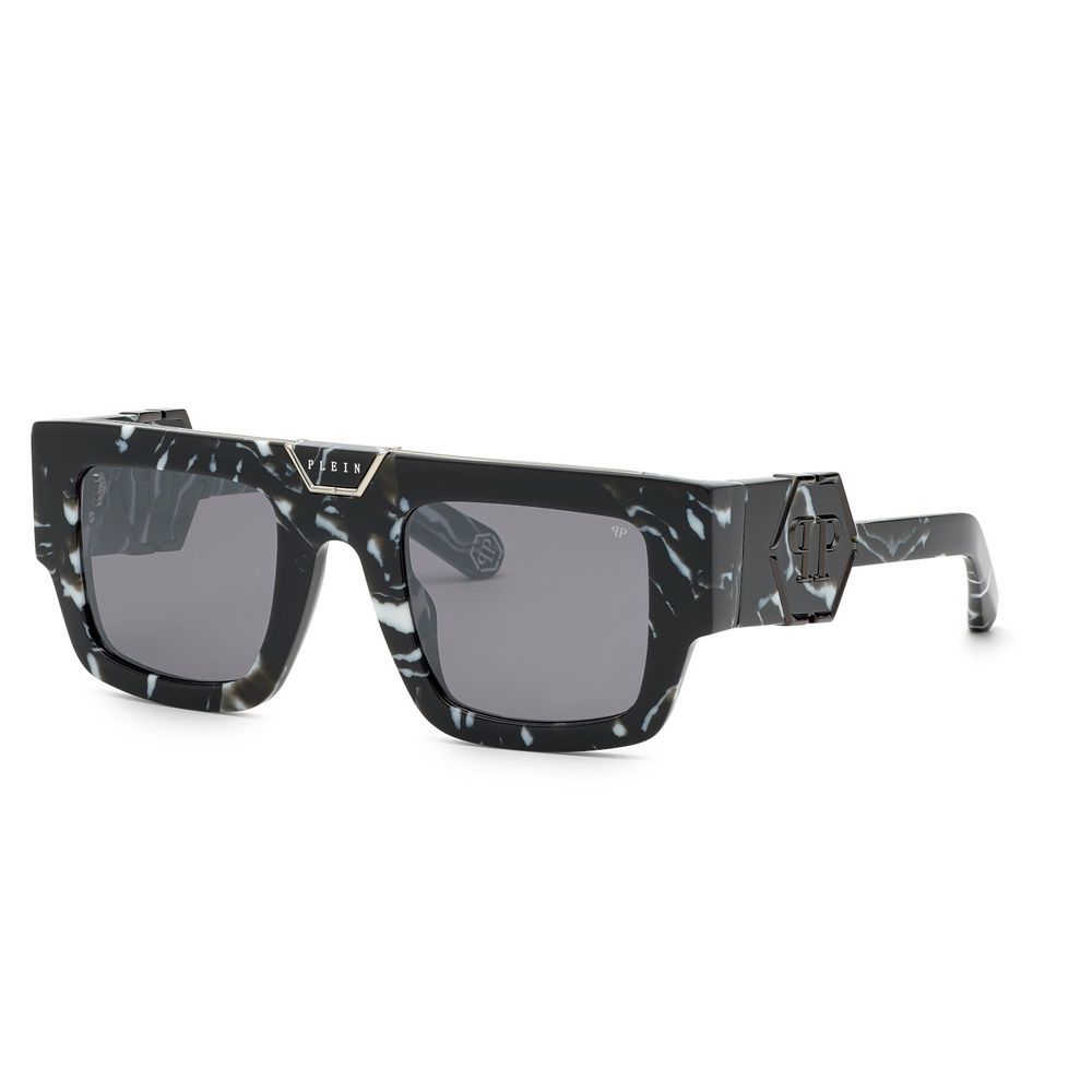 Philipp Plein Black Acetate Sunglasses