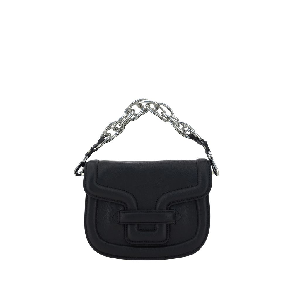 Black leather Pierre Hardy Alphaville shoulder bag with silver chain strap