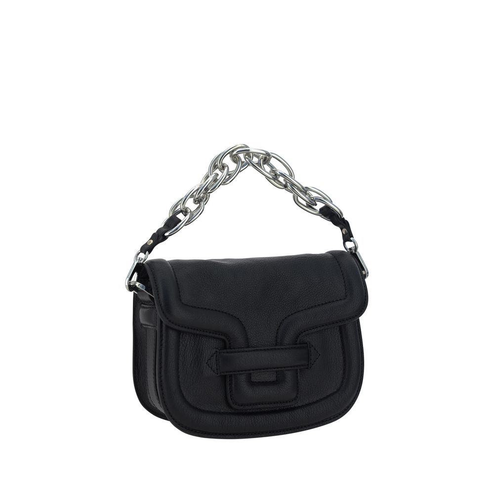 Black leather Pierre Hardy Alphaville Shoulder Bag with silver chain handle