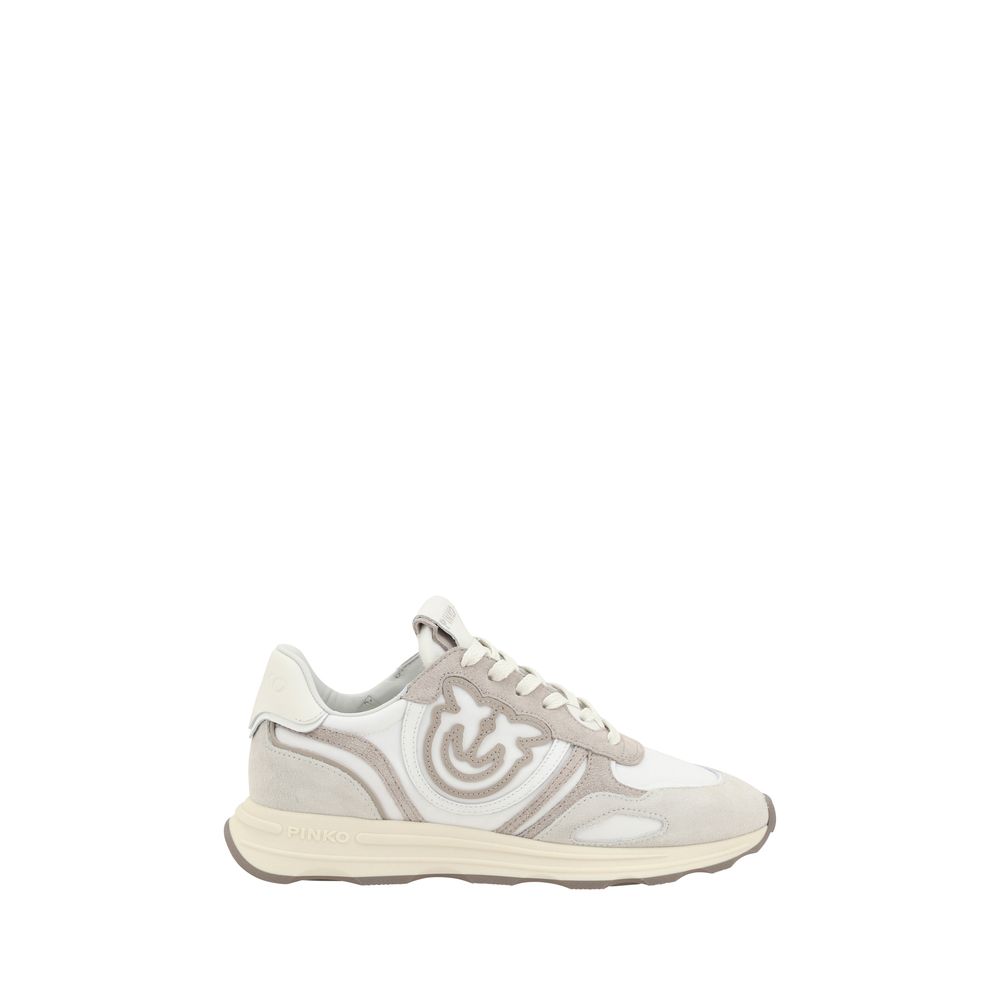 White and gray PINKO Zoe Sneakers showcasing stylish design and comfort