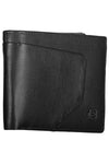 Elegant Black Leather Wallet with RFID Blocker