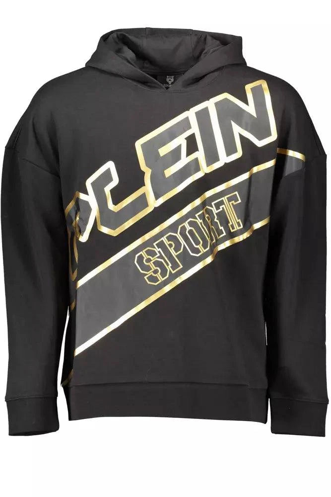 Plein Sport Black Cotton Men Sweater - ACCEXO