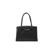Plein Sport Chic Ebony Tote with Silver Logo Accent - ACCEXO